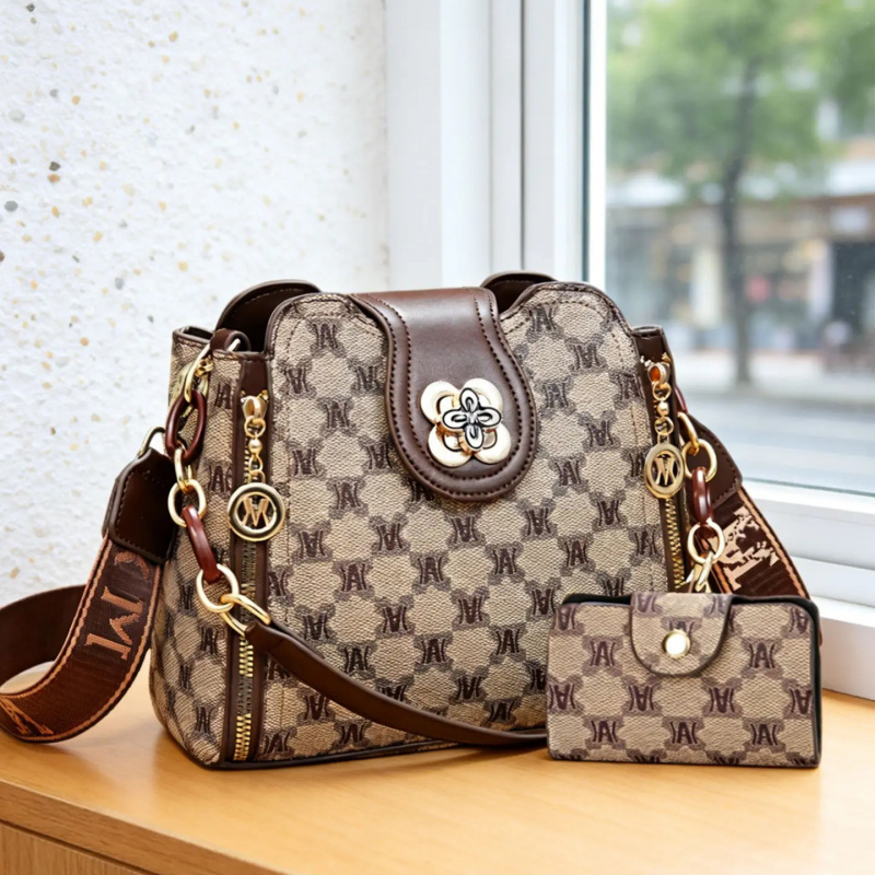 Vintage Fashion For Women - Bolsa de ombro vintage com estampa