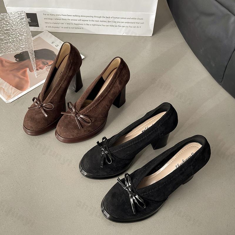 Vintage Fashion Luxury - Salto alto feminino 2025 primavera outono