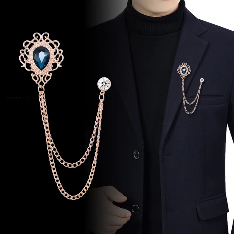 Vintage Fashion Accessories - Novo vintage borla corrente strass cristal