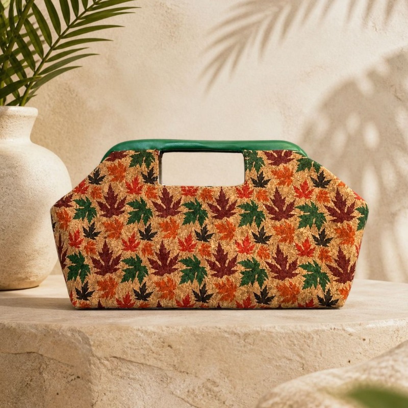 Vintage Fashion Style Female - Bolsa Clutch Feminina com Estampa de