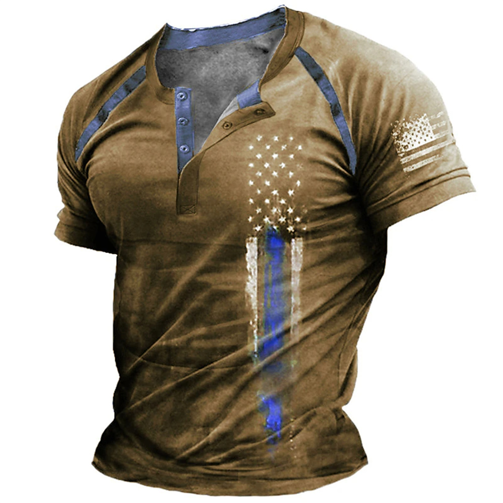 Vintage Fashion Mens - Camisa Masculina Engraçada com Estampa 3D