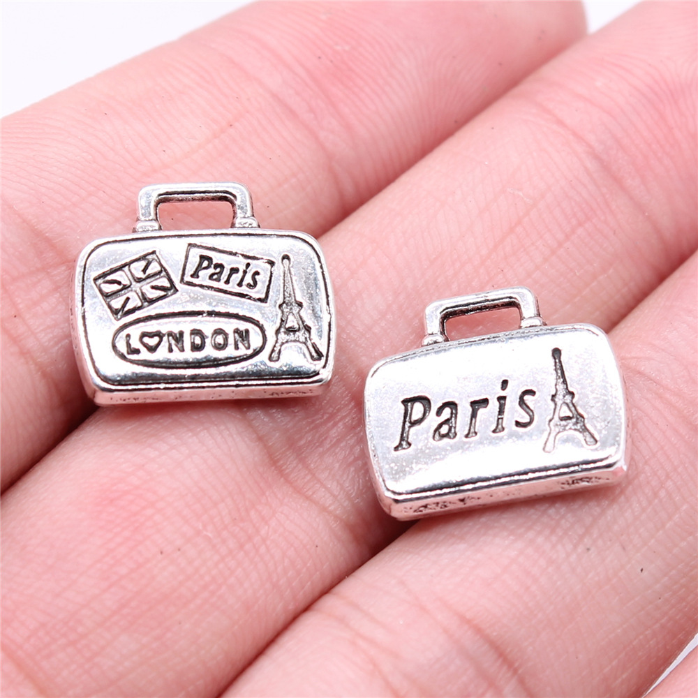 Vintage Fashion In Paris - Wysiwyg 5 peças 16x14mm cor prata