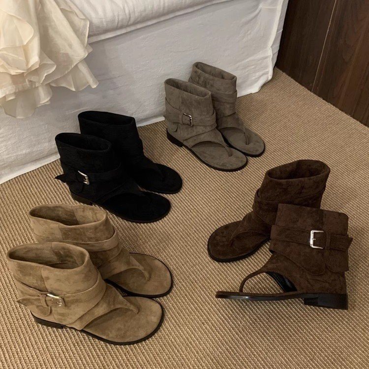 Vintage Fashion Luxury - Mulheres peep toe botas verão novos