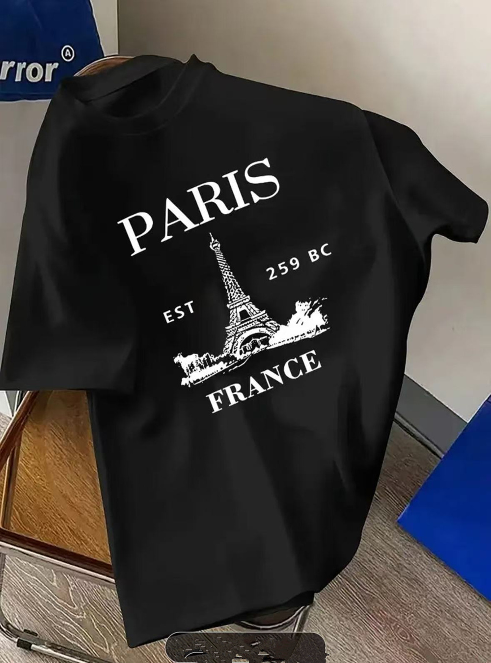 Vintage Fashion In Paris - Camiseta masculina vintage moderna e elegante