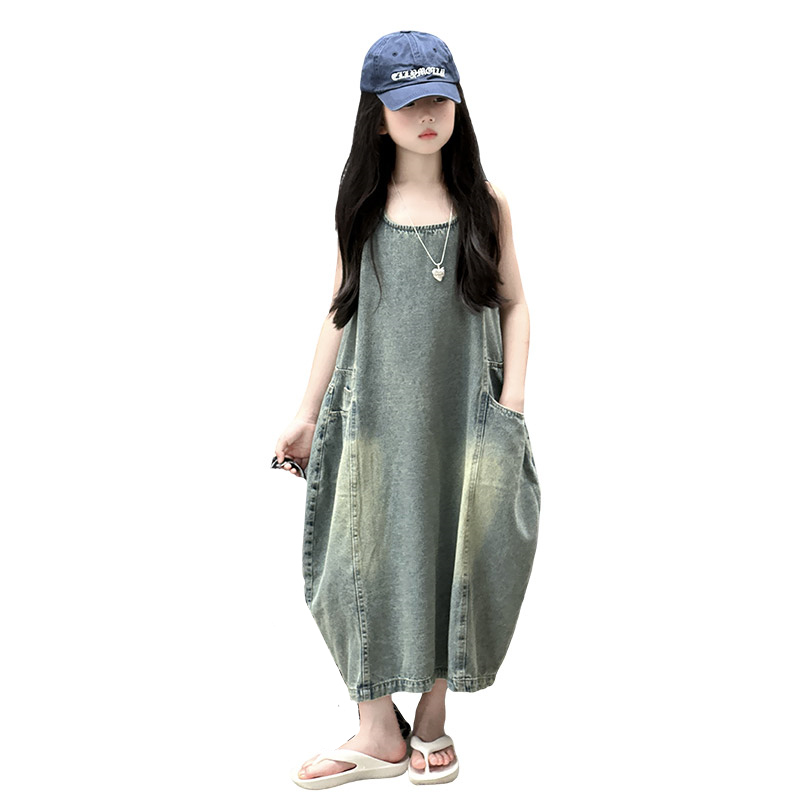 Vintage Fashion Luxury - Vintage azul crianças meninas de alta
