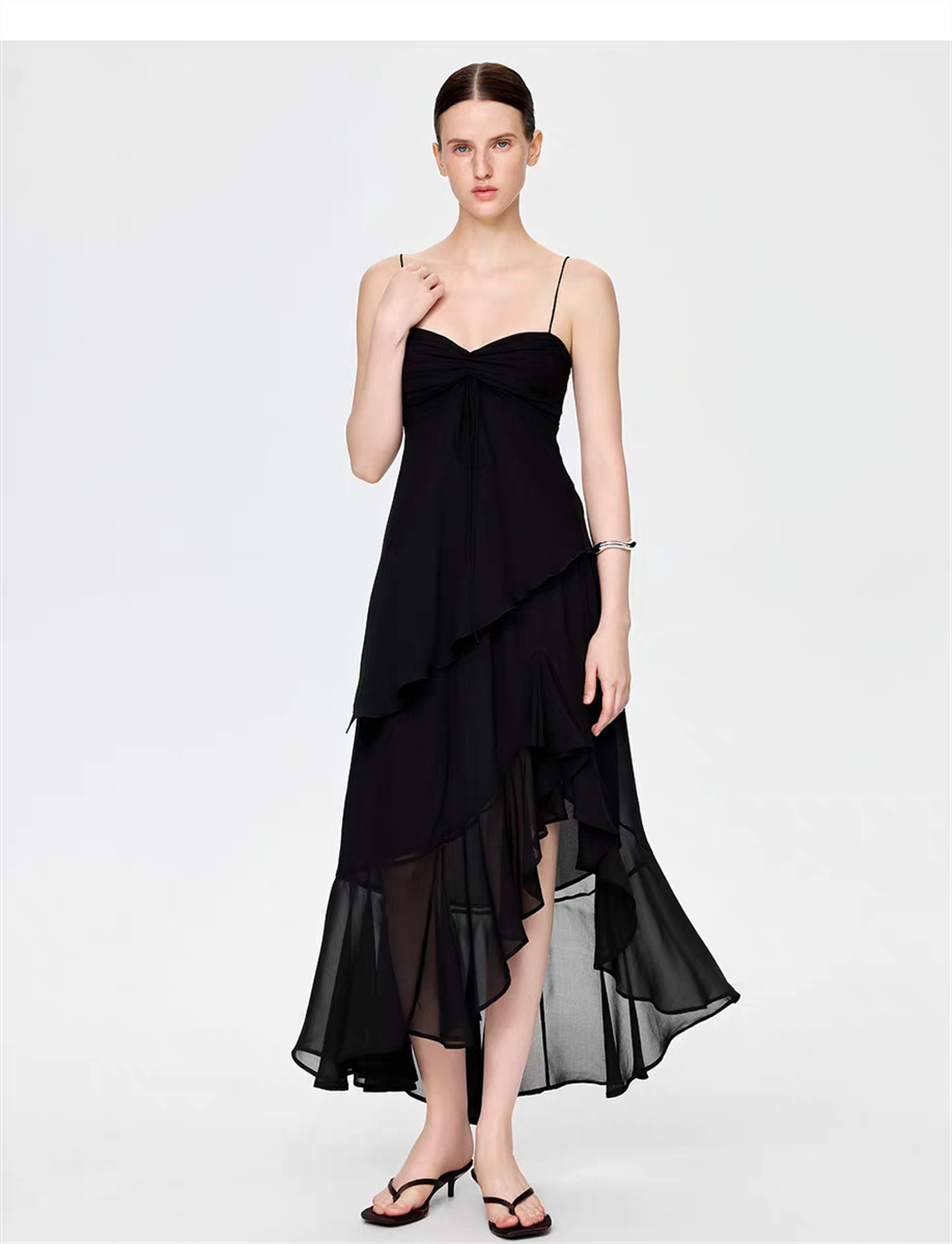 Saia de Chiffon Irregular com  - Vintage Fashion Luxury avaliação e preço