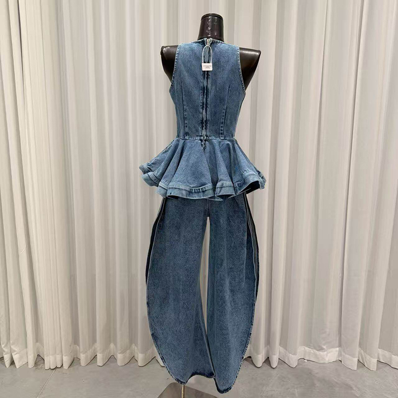 Conjunto Feminino KBQ Azul com - Vintage Fashion Style Female avaliação e preço