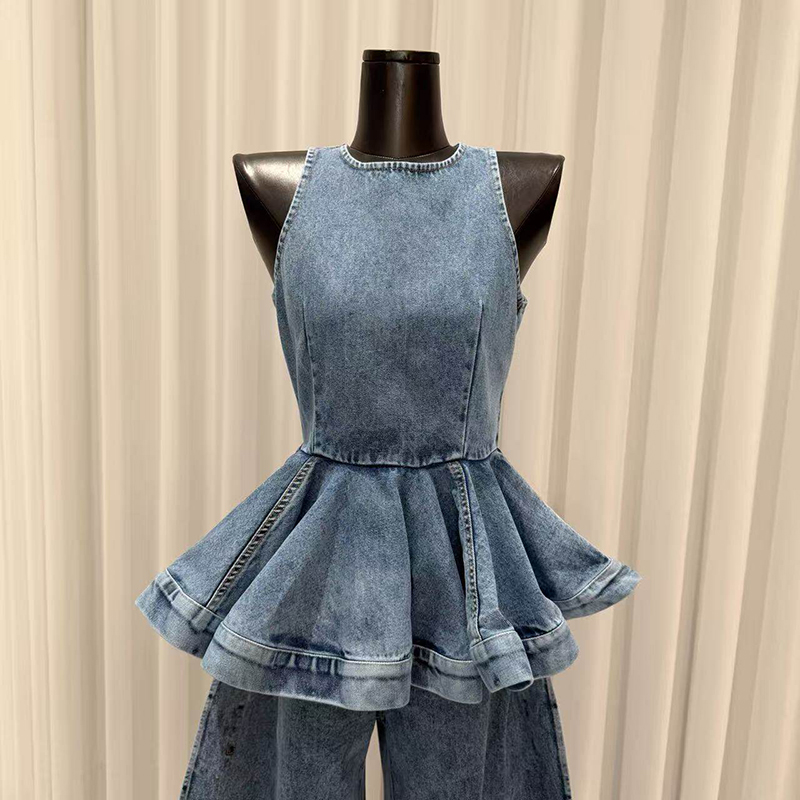 Conjunto Feminino KBQ Azul com - Vintage Fashion Style Female avaliação e preço