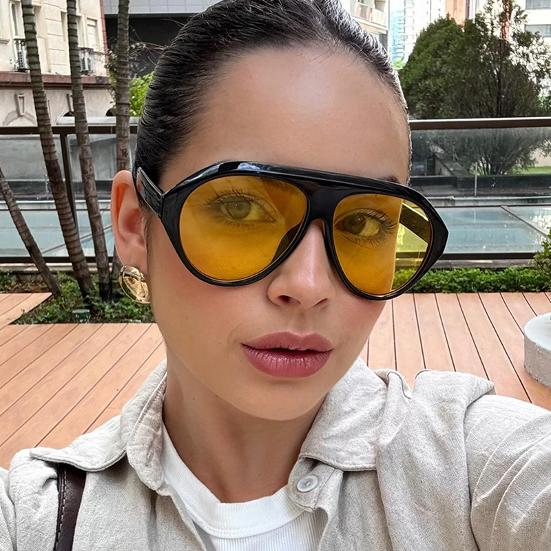 Óculos de Sol Oversized Estilo - Vintage Fashion Images avaliação e preço