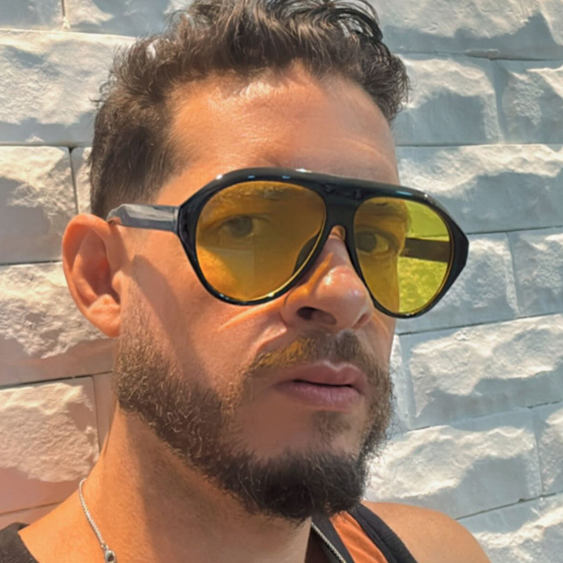 Óculos de Sol Oversized Estilo - Vintage Fashion Images avaliação e preço