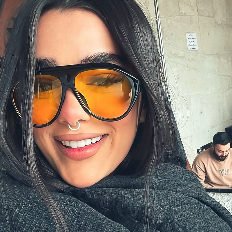 Óculos de Sol Oversized Estilo - Vintage Fashion Images avaliação e preço