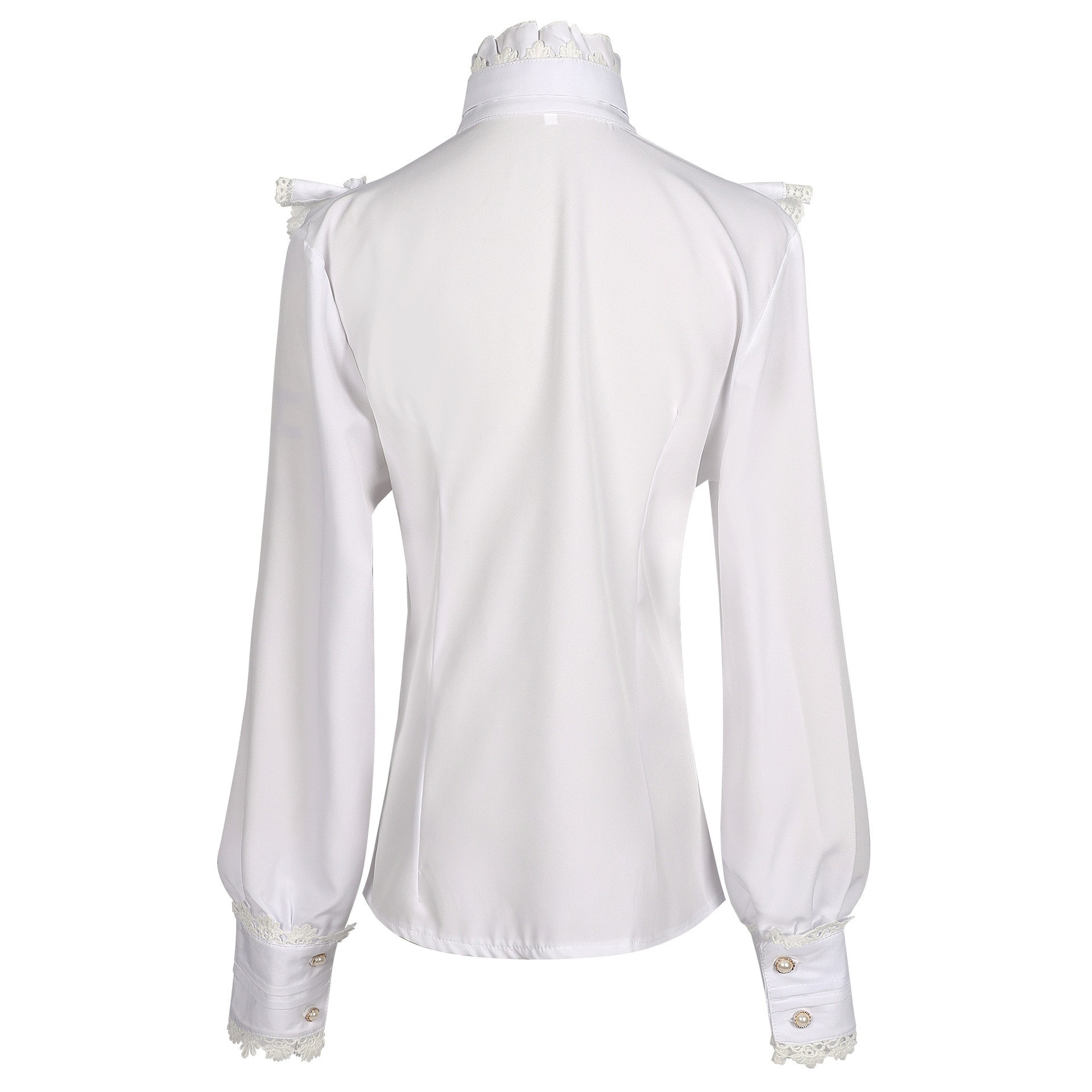 Camisa Plissada de Manga Longa - Vintage Victorian Fashion avaliação e preço