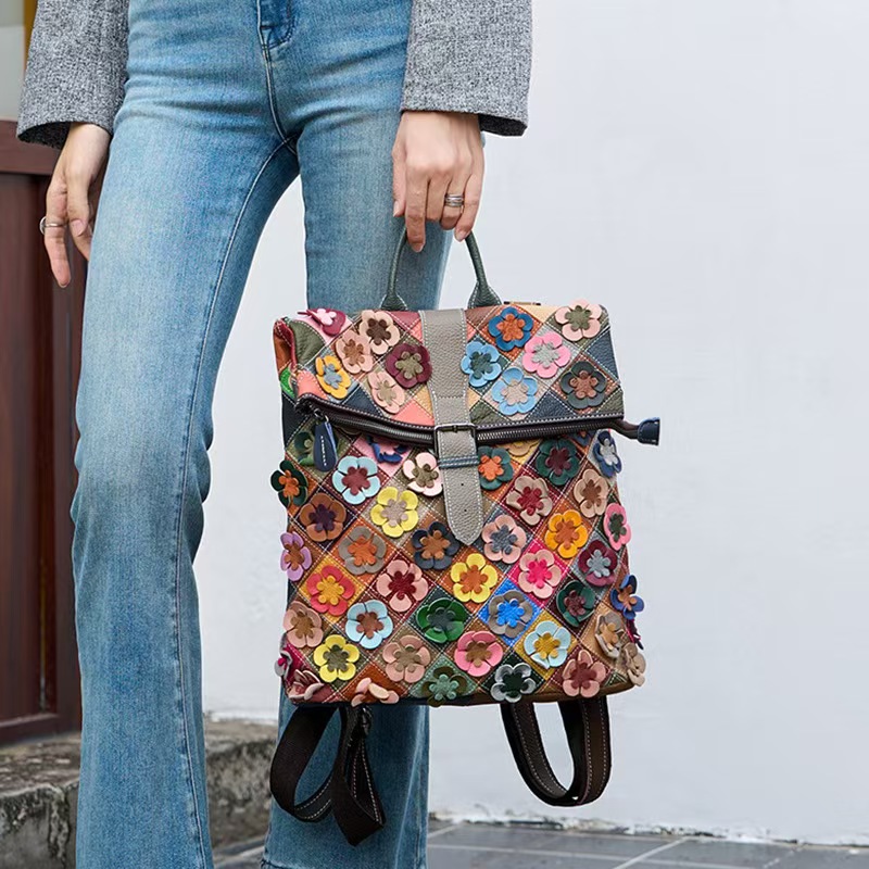 Mochila Vintage Feminina em Co - Vintage Fashion For Women avaliação e preço