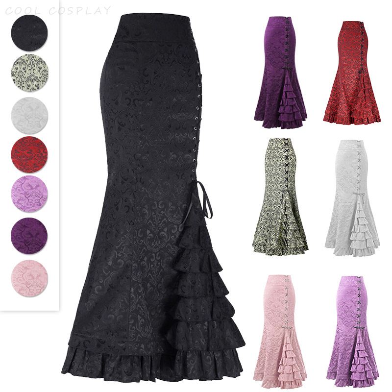 Saias longas femininas punk ca - Vintage Victorian Fashion avaliação e preço