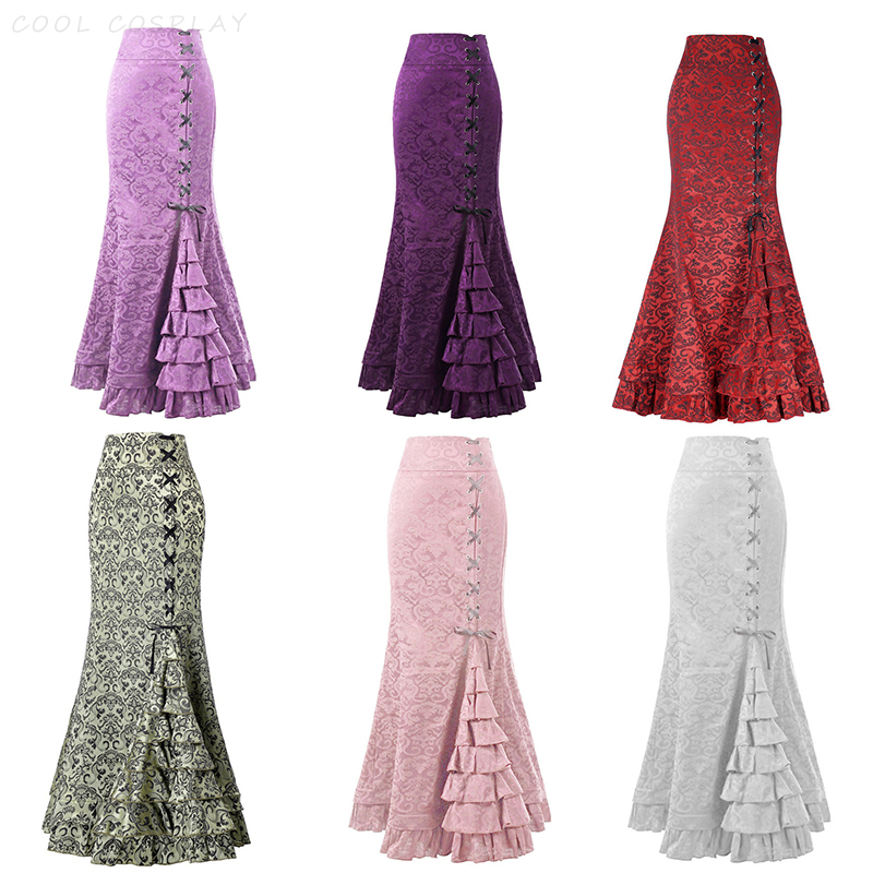 Saias longas femininas punk ca - Vintage Victorian Fashion avaliação e preço