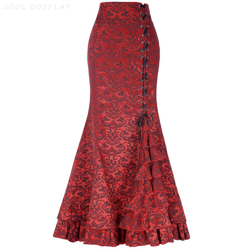 Saias longas femininas punk ca - Vintage Victorian Fashion avaliação e preço