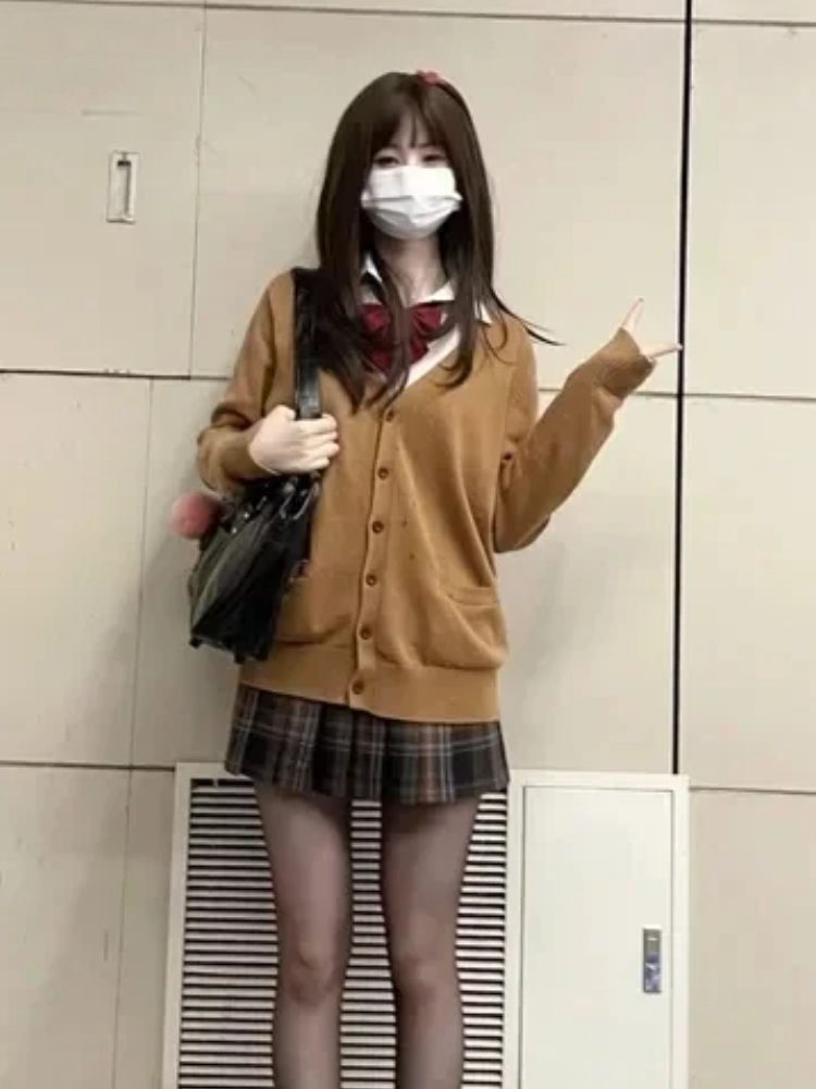 Japonês vintage manga longa fe - Vintage Fashion Style Female avaliação e preço