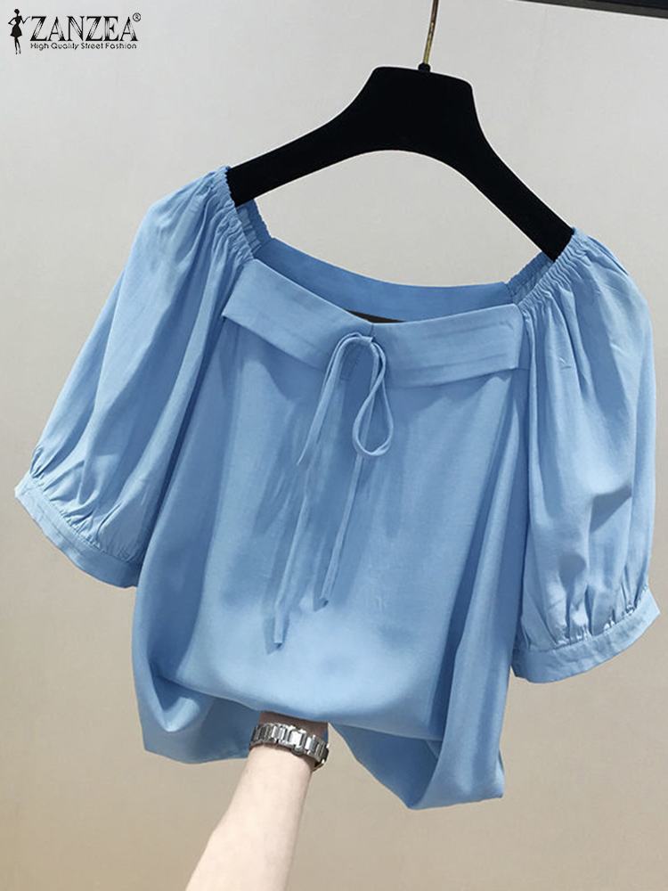 Zanzea estilo coreano blusa só - Vintage Fashion Style Female avaliação e preço