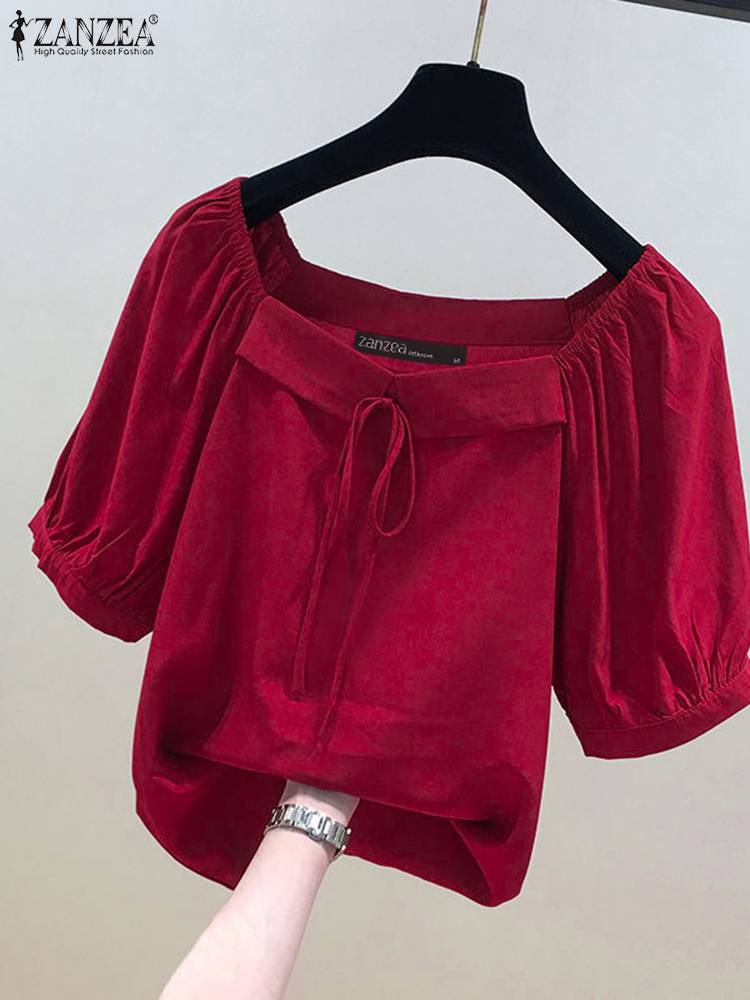 Zanzea estilo coreano blusa só - Vintage Fashion Style Female avaliação e preço