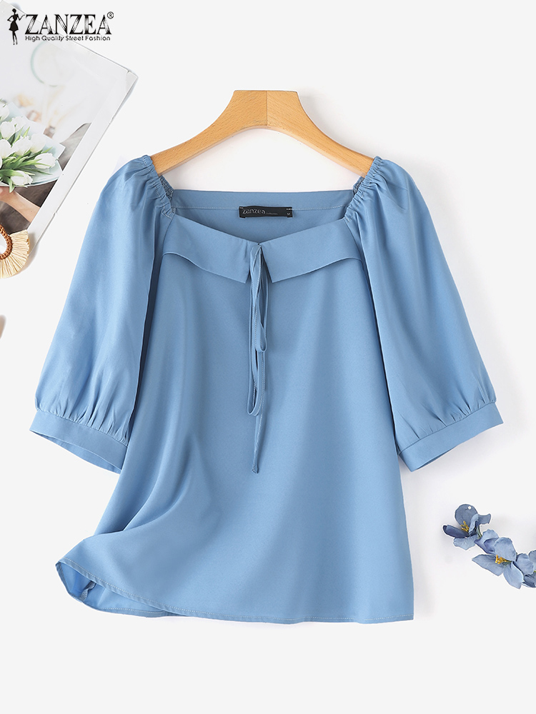 Zanzea estilo coreano blusa só - Vintage Fashion Style Female avaliação e preço