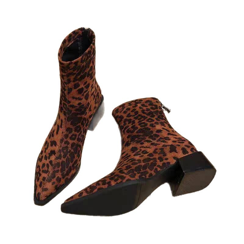 Novas Botas de Salto Baixo Fem - Vintage Fashion Style Female avaliação e preço