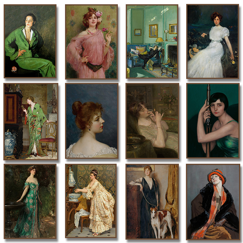 Pôster de Retrato de Mulheres  - Vintage Victorian Fashion avaliação e preço