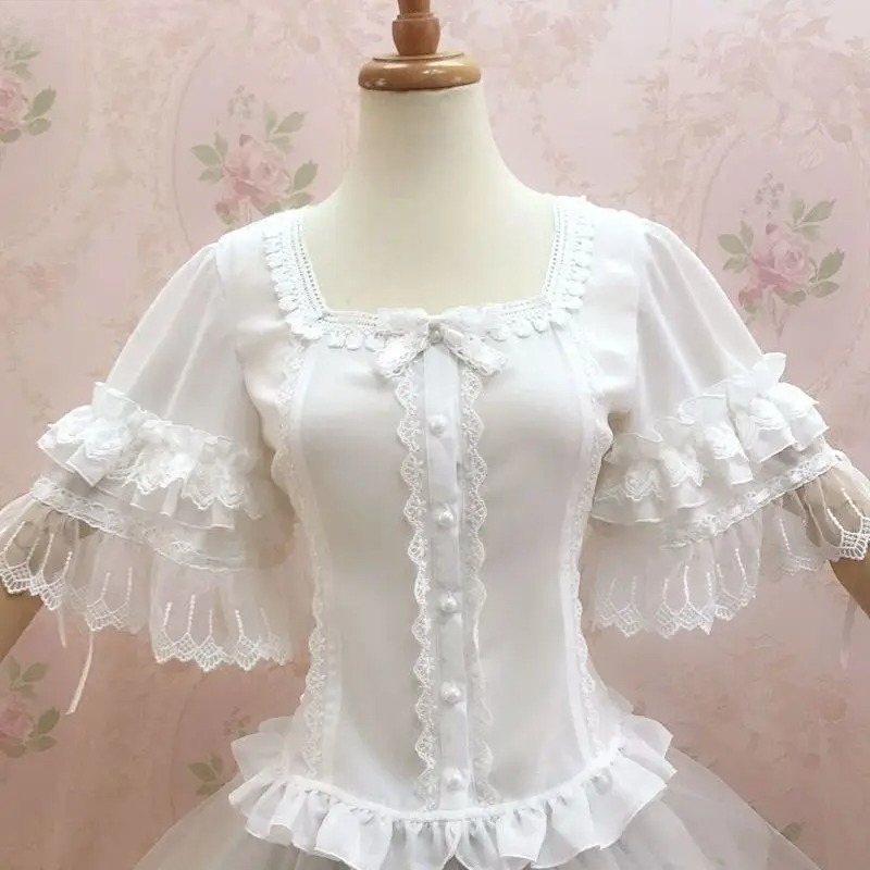 Blusas Vintage Estilo Y2K Loli - Vintage Fashion Style Female avaliação e preço