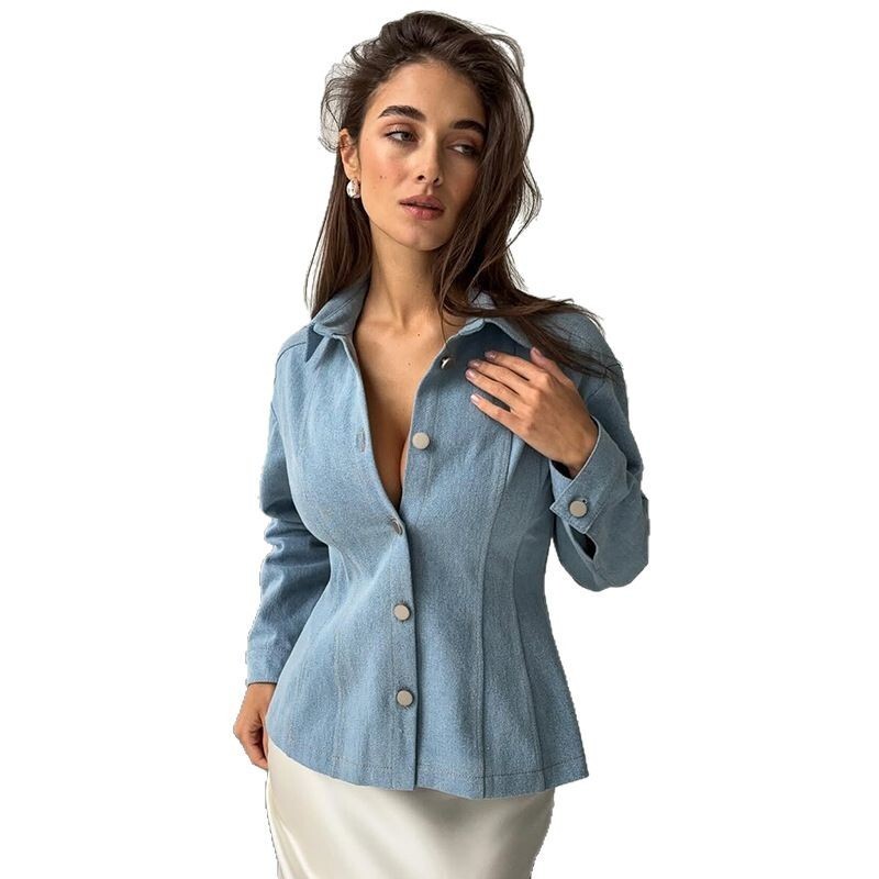 Camisa Jeans Vintage KT para M - Vintage Fashion For Women avaliação e preço