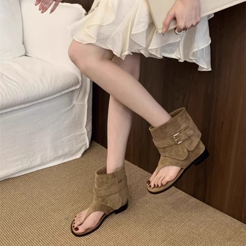 Mulheres peep toe botas verão  - Vintage Fashion Luxury avaliação e preço