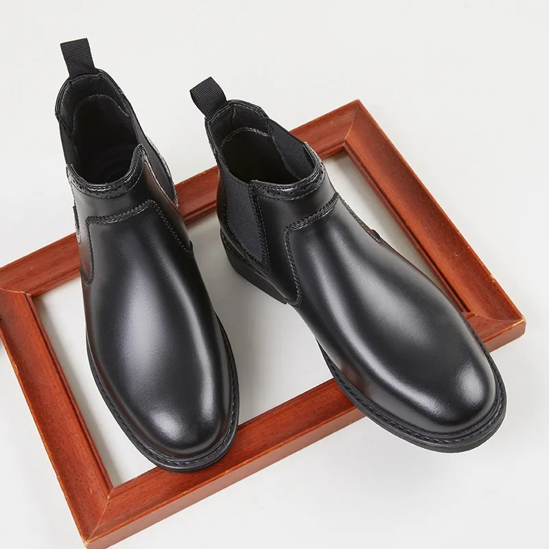 Botas oxford de couro masculin - Vintage Fashion Mens avaliação e preço