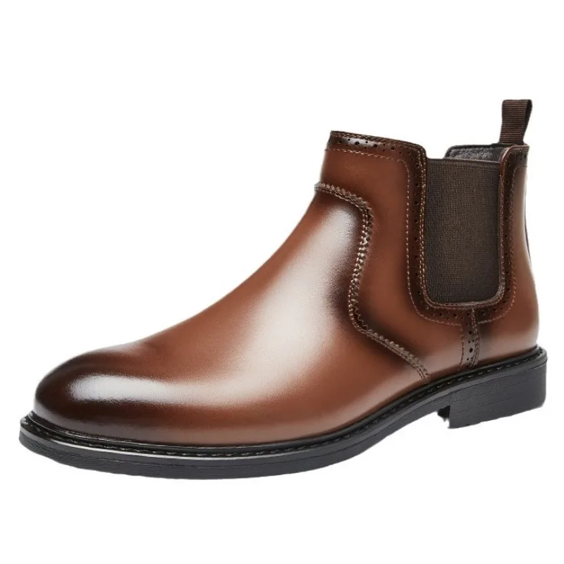 Botas oxford de couro masculin - Vintage Fashion Mens avaliação e preço