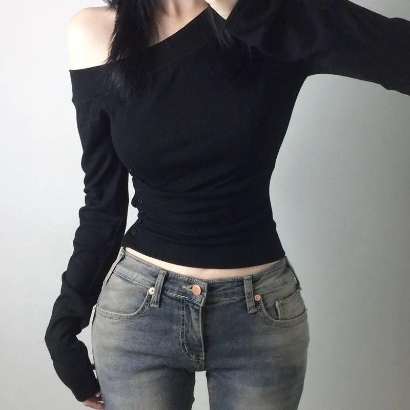 Camiseta Vintage Y2K com Botõe - Vintage Fashion For Women avaliação e preço
