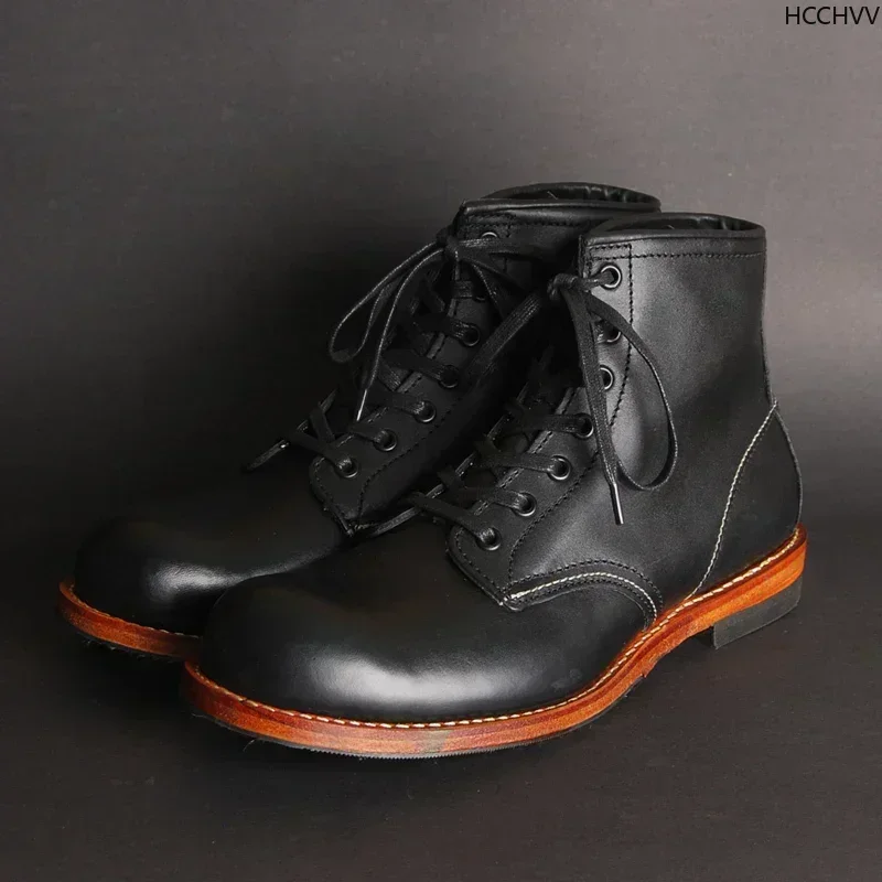 Botas masculinas vintage de co - Vintage Fashion Mens avaliação e preço