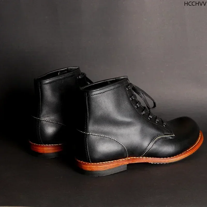 Botas masculinas vintage de co - Vintage Fashion Mens avaliação e preço