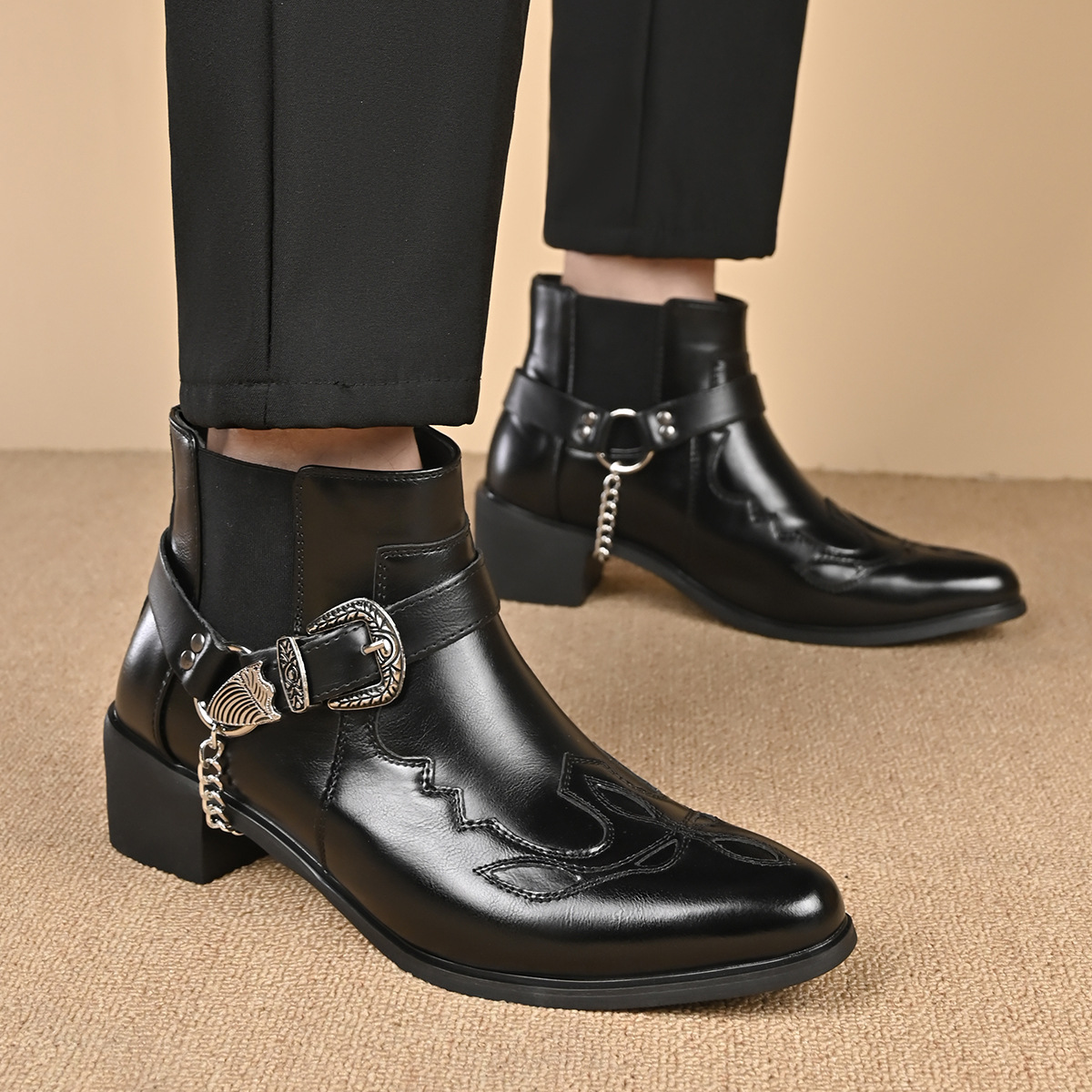 Botas Masculinas de Couro Vint - Vintage Fashion Mens avaliação e preço